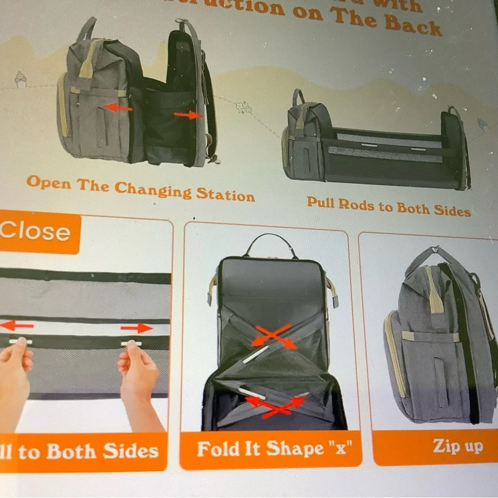 HOTBEST Diaper backpack multifunction travel bag unisex New